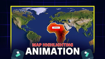 Map highlighting animation in Filmora 13, 14 & 15