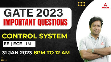 Control System Important Questions | EE | ECE | IN | GATE 2023 | By Santan Sir