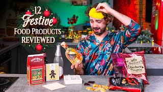 Taste Testing 12 FESTIVE FOOD Products!! | Sorted Food