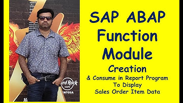 SAP Function Module for Sales Data