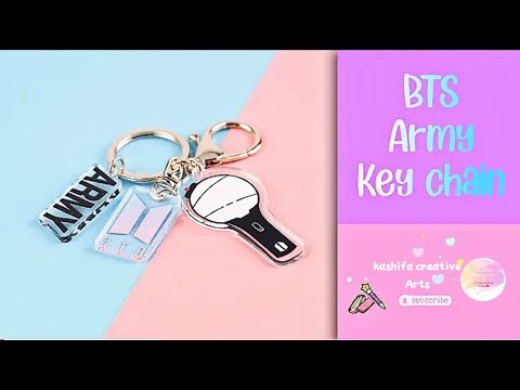 Bts keychain | Bts army keychain | diy keychain | how to make keychain | paper crafts | Bts crafts