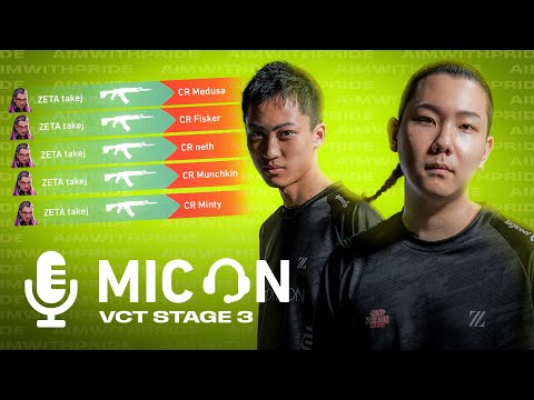 MIC ON // VALORANT日本チャンピオンのVC - ZETA DIVISION VCT Voice Comms vs Crazy Raccoon