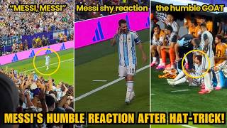 Humble MESSI Felt Shy as Fans Chanted His Name & Sat on the Ground After Hat-Trick vs Algeria