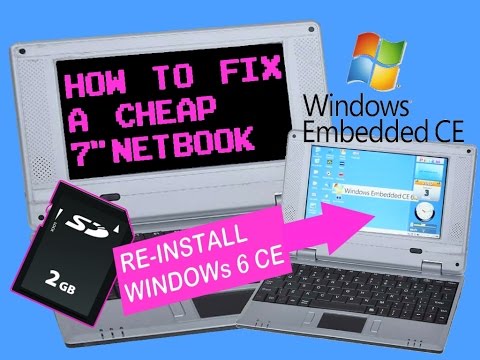 방법 - Windows CE 6.0 + 장치 둘러보기를 다시 설치하여 7" Mini Netbook Smartbook 수정