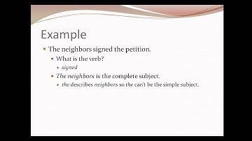 Simple Subjects - LN 7/8 01.02