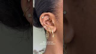 Earrings You Can Actually Sleep In 😴✨ #piercing #earrings #jewelry #piercings #jewellery #fashion