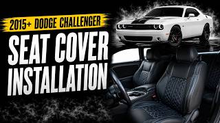 2015+ Dodge Challenger Kustom Interior Custom Sport Seat Covers Installation! @AmericanMuscleDodge