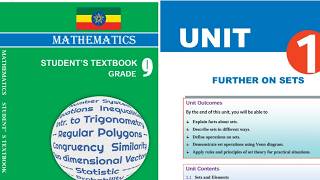 Mathematics Grade 9 Unit 1 Part 1 - Sets and Elements