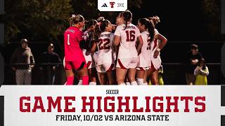 Texas Tech Soccer vs. Arizona State: Highlights (W 2-0) | October 2, 2026