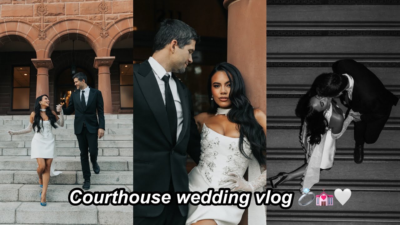 we’re married!!💍💒🤍 courthouse wedding vlog