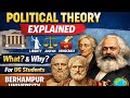 Political Theory Explained | Meaning & Importance of Political Theory |Berhampur Universityl NEP-20
