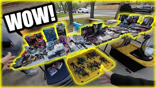 Table FULL of ACTION FIGURES!