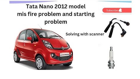 tata nano 2012 model misfire problem solving with scanner #tatanano #tata #startingproblam