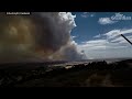 Footage shows smoke billowing from bushfires near Euroa, Victoria