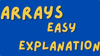 Arrays in Java-for beginners  - PART 1 #easyexplaination