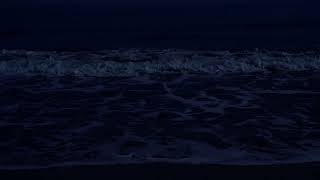 Fall Asleep with Powerful Waves at Night on Museddu Beach | Ocean Sounds for Deep Sleeping