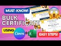 Generate Bulk Certificate in Canva | ICT TECH GURU
