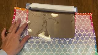 Face shield addition.  How to make a fabric wrap around face shield for going back to school...