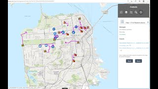 My routine route planner using ArcGIS Web App service screenshot 5