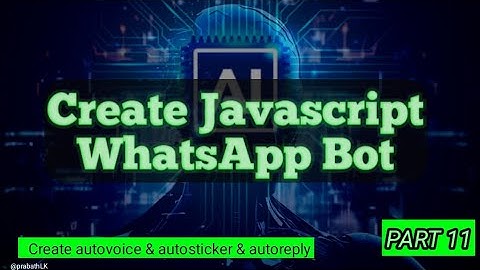 ඔයාගෙ නමින්ම ඔයාටම කියලා WhatsApp Bot කෙනෙක් හදමු || Create Own WhatsApp Bot - Part 11 #robo #bot