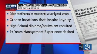 Jobs for CT: Bed Bath & Beyond District Manager