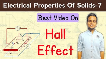 Hall Effect In Semiconductor | Hall Coefficient | Applications Of Hall Effect