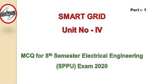Smart Grid MCQs || Unit 04 Microgrids|| SPPU MCQ || Electrical Engineering 4u || YouTube