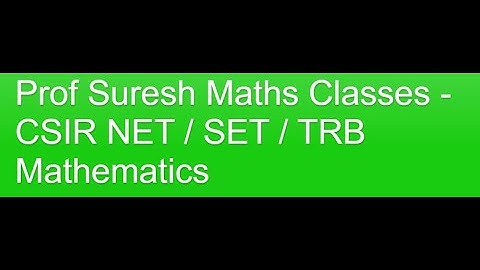 Linear Algebra | CSIR NET/JRF PYQ in Tamil & Simple English | Prof. Suresh