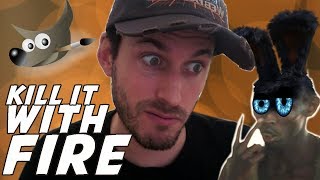 Making a Meme, Beginner Walkthrough of Gimp, a Free Photoshop Alternative