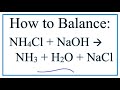 Balancing Chemical Equations Concepts