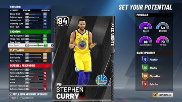 NBA 2K20 HOW TO MAKE STEPHEN CURRY BUILD! Best Shooting Dribbling Build 2K20!