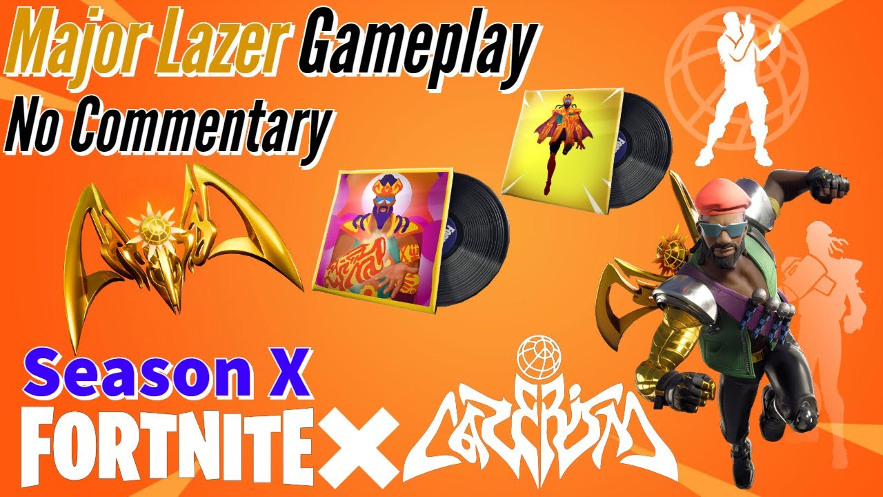 Major Lazer Gameplay || Fortnite: BR - (Season X) - No Commentary