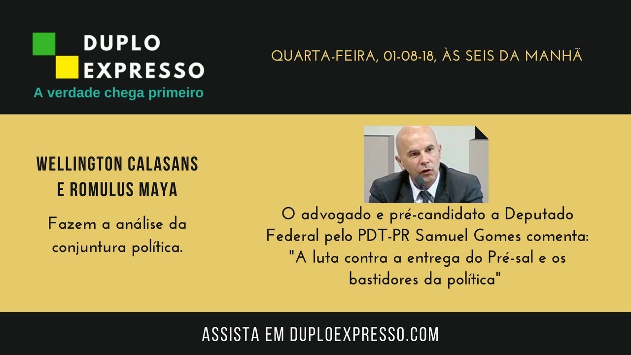 Duplo Expresso 1ago2018 Youtube