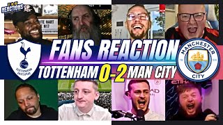 PREMIER LEAGUE FANS REACTION TO TOTTENHAM 0-2 MAN CITY | PREMIER LEAGUE