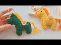 Horse crochet Keychain complete step by step video tutorial 