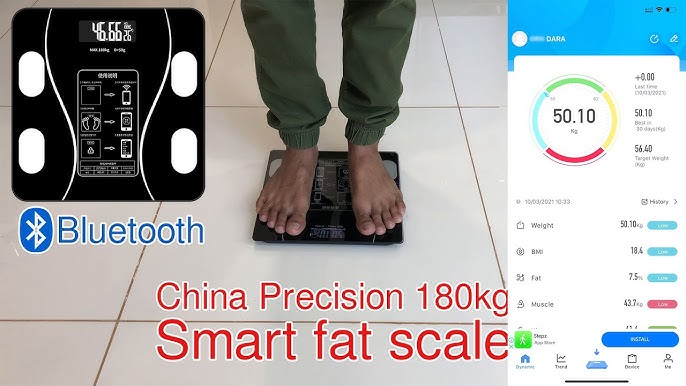 INSMART Body Weight Scale Balance Smart Digital Bathroom Scale for Human  180KG BMI Body Fat Professional Bioimpedance Scale