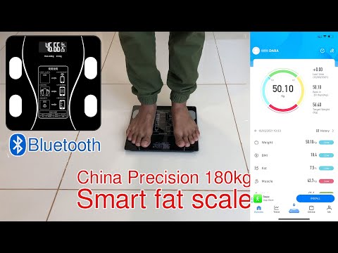 Smart fat scale up to 180kg with Bluetooth connection