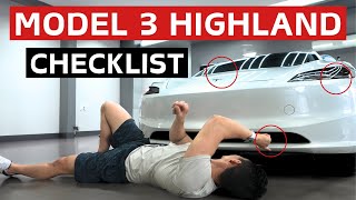 Everything to Inspect with Your Tesla Model 3 Highland Delivery!!!