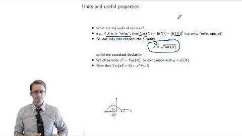 Variance, joint probability distributions