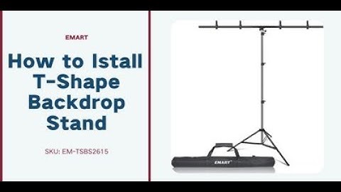 T-shape Backdrop Stand Tutorail | How To Setup | EMART