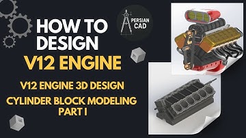 V12 ENGINE CYLINDER BLOCK DESIGN | CAD MODELING | PART 1