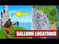 Fortnite Golden Balloons Map