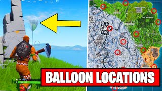 pop 10 golden balloons all locations fortnite season 7 week 9 challenge guide - fortnite golden balloons map