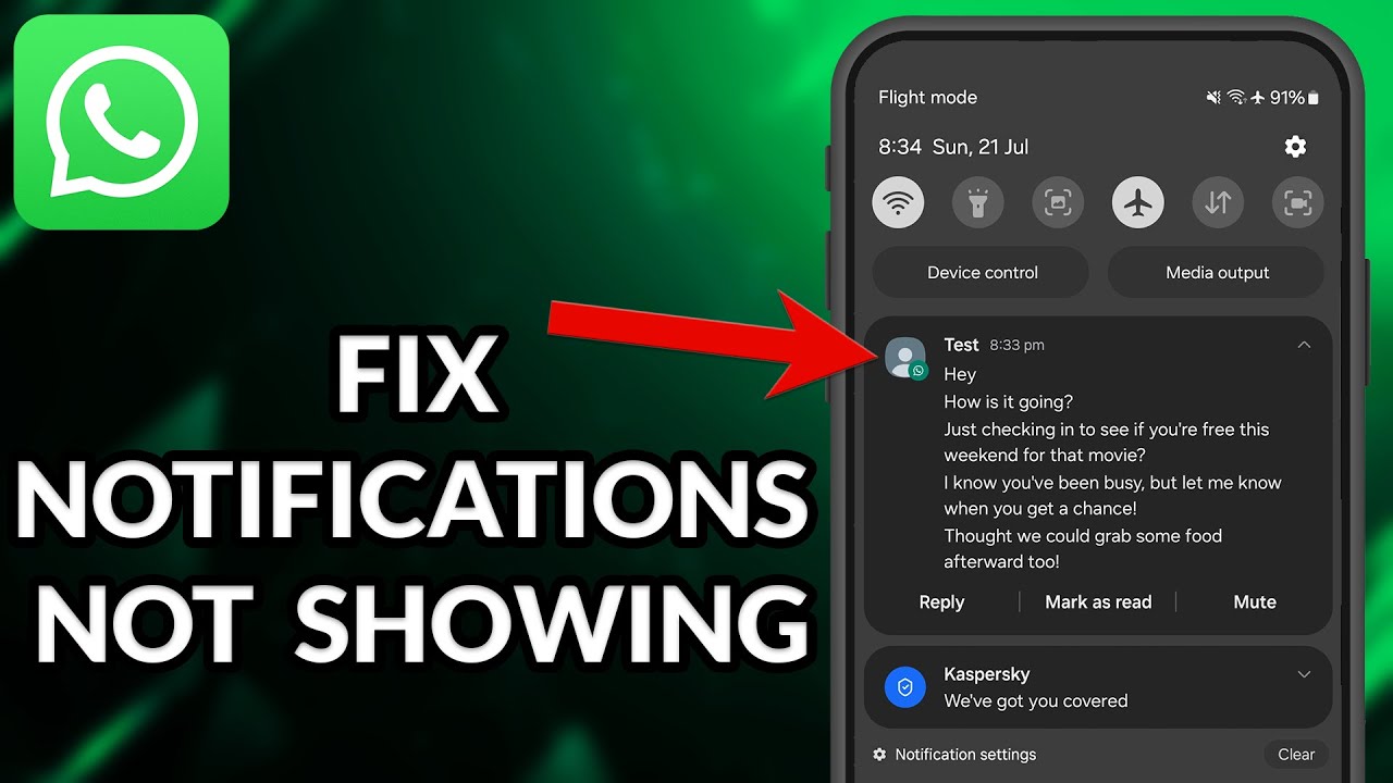 How To Fix WhatsApp Notification Not Showing On Home Screen - YouTube