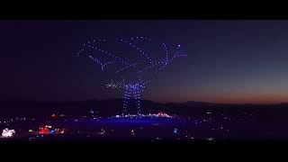 DRIFT & Friends: An Aerial Performance With 1000 Drones at Burning Man 2022