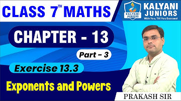 Class 7 Maths | Exponents and Powers | Exercise 13.3 | Chapter 13 | Ncert| Cbse