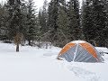 Solo overnight backpacking trip in the rocky mountains