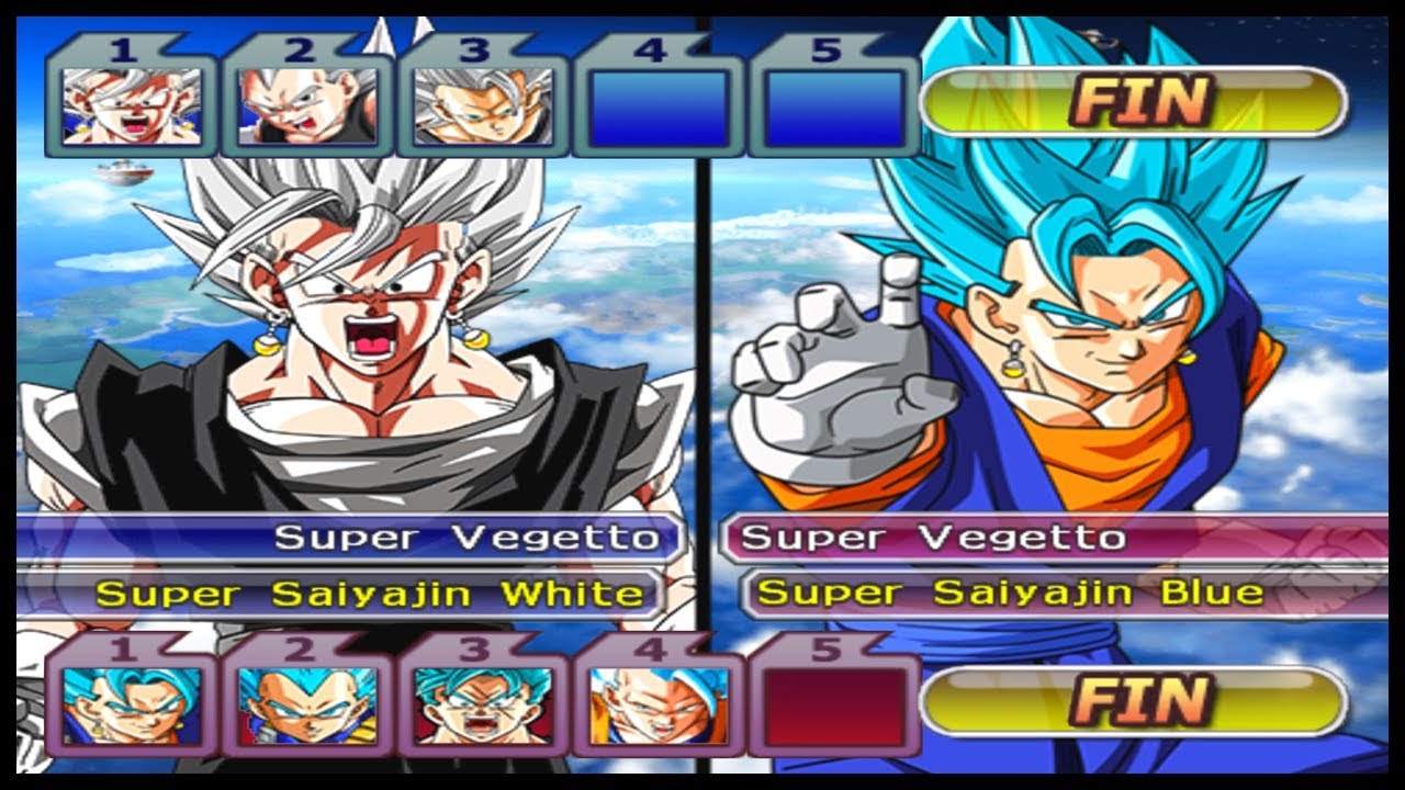 SUPER SAYAJIN WHITE vs SSJ Blue!! (MULTIPLAYER) Dragon Ball Z Budokai Tenkaichi AF
