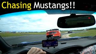 Chasing Mustangs Until My Tires Pop! 😳