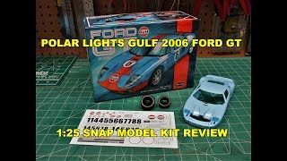 POLAR LIGHTS GULF 2006 FORD GT 125 MODEL KIT REVIEW POL955